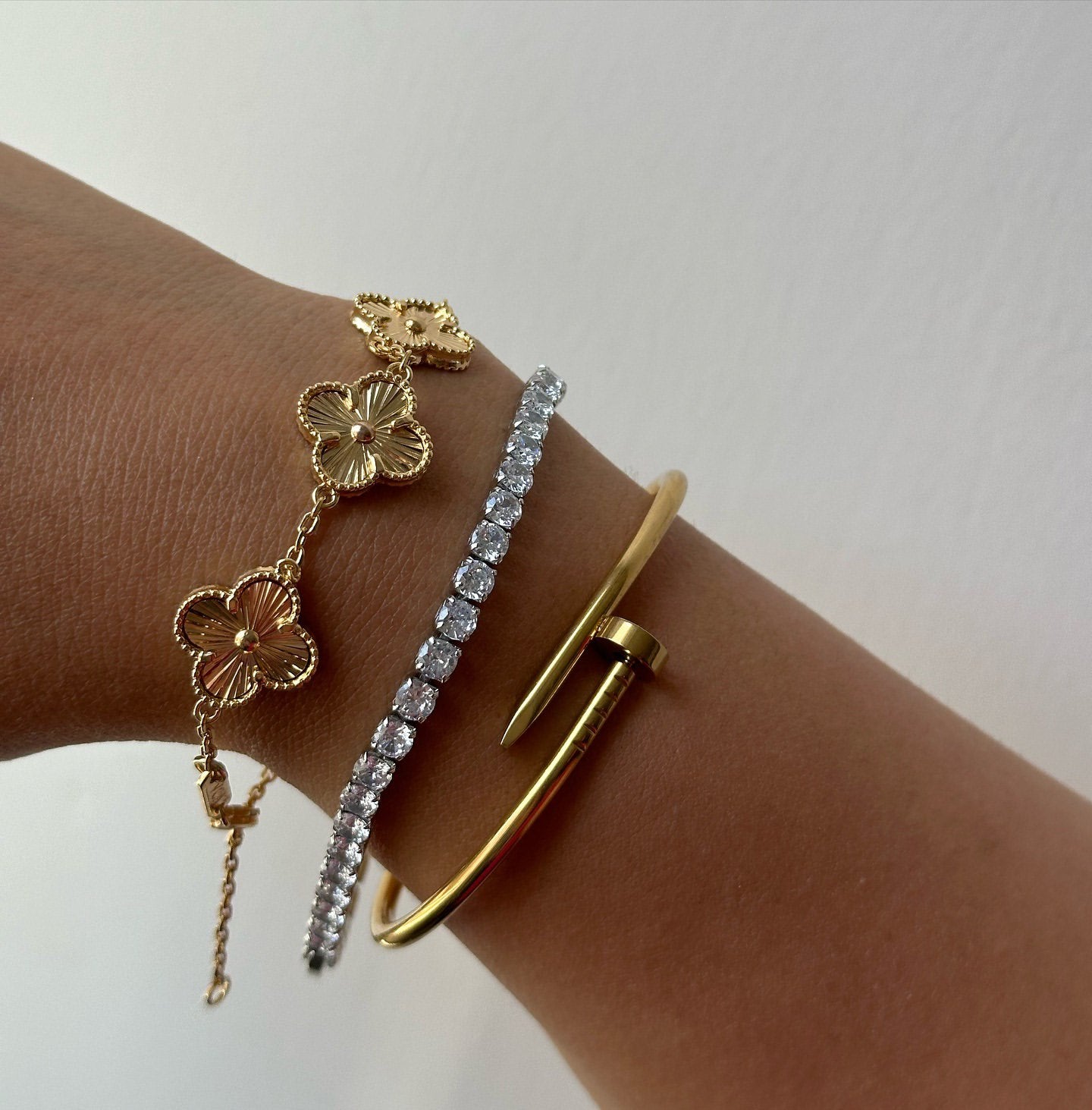 Gold Love Bracelet featuring a smooth and timeless design, representing eternal affection and style.