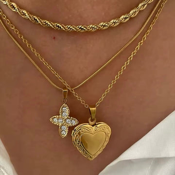 Fashionable cross & heart necklace for modern womenβs accessories