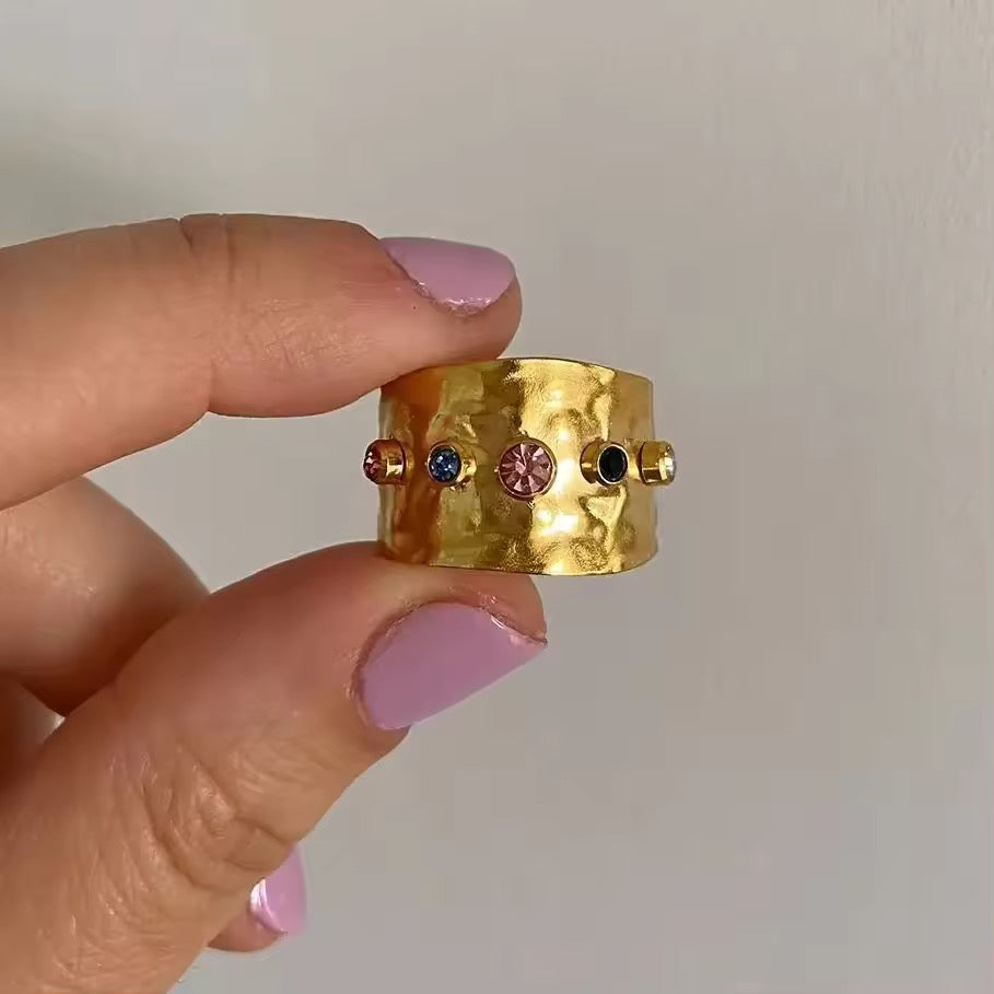 Chic statement jewelry ring for weddings and parties
