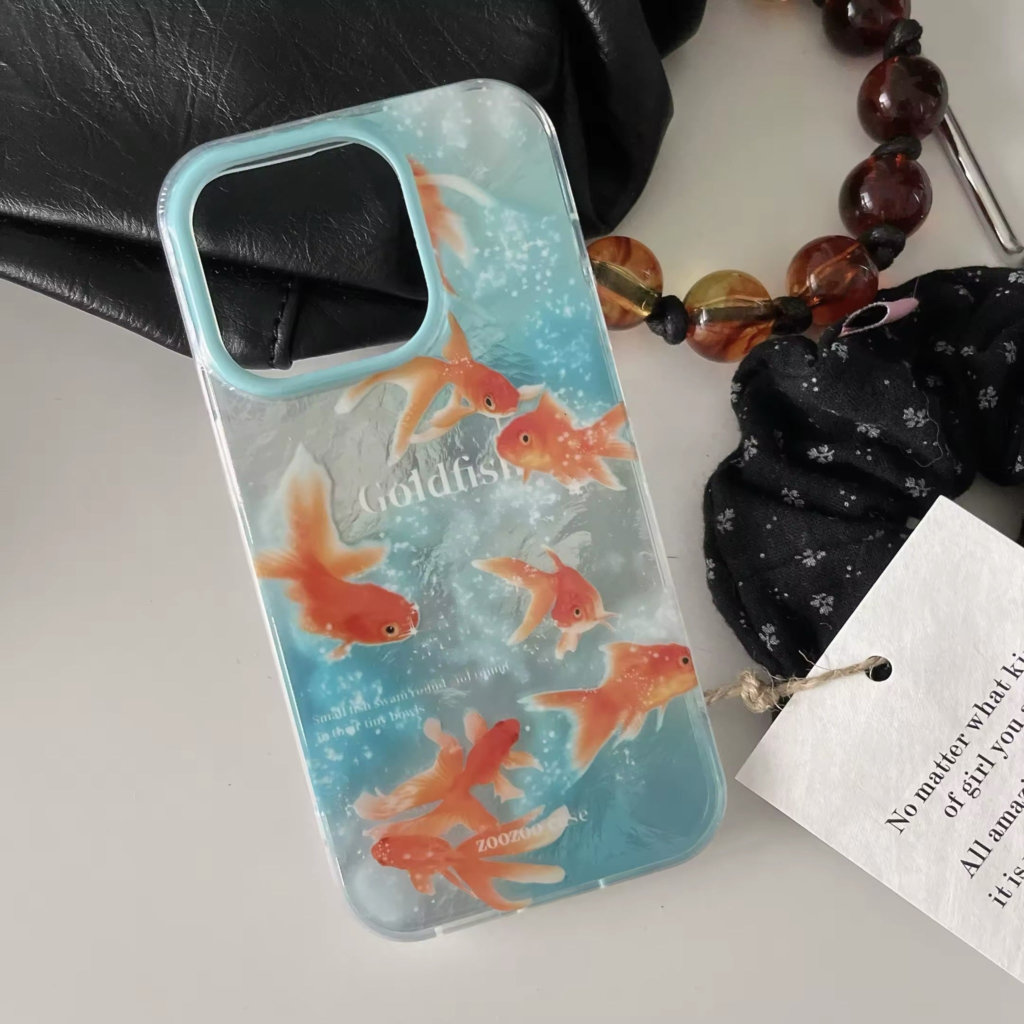Summer aesthetic phone case with glossy finish