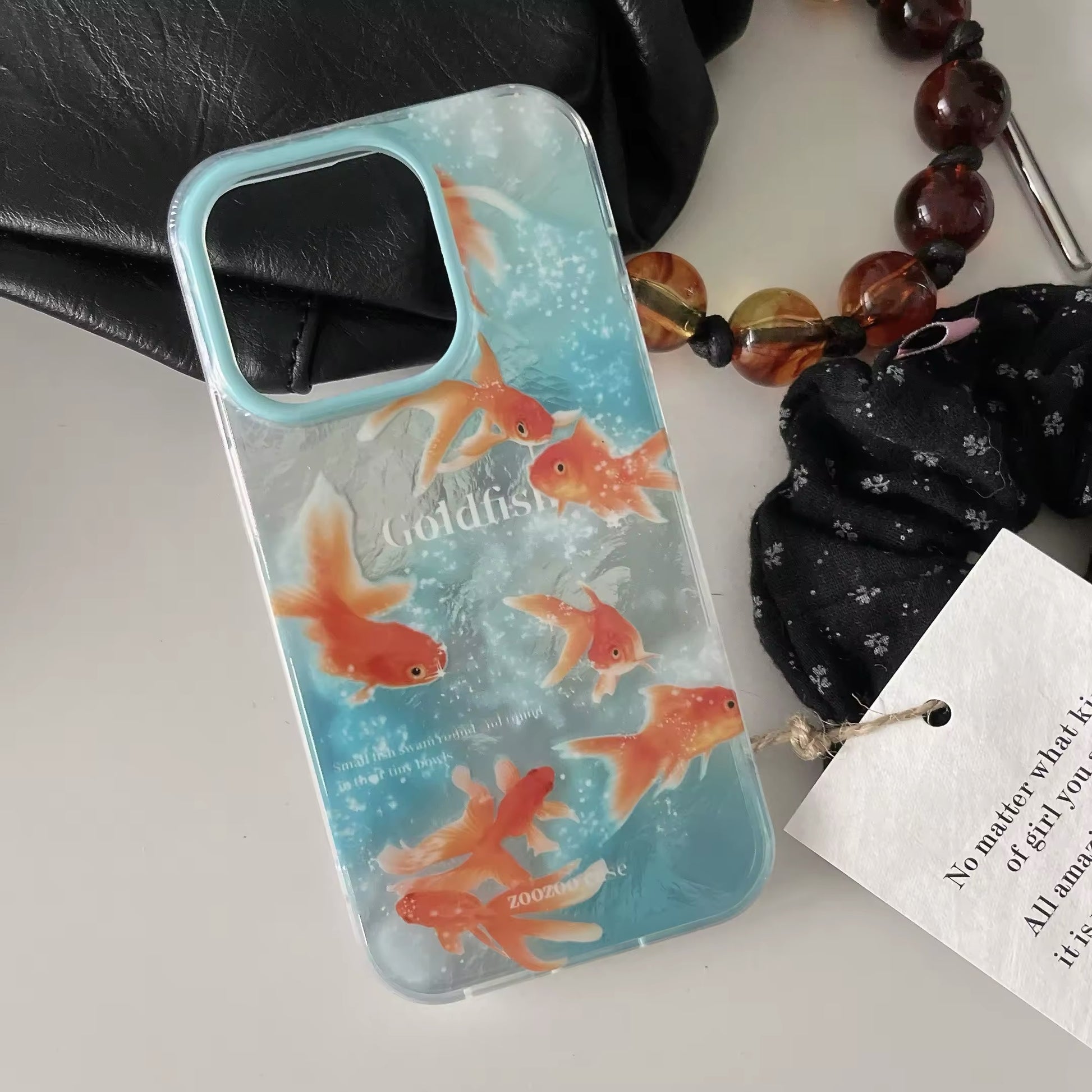 Summer aesthetic phone case with glossy finish