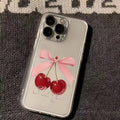Soft Silicone Shockproof iPhone Case with Coquette Print