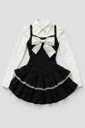 Japanese high school inspired coquette uniform aesthetic
