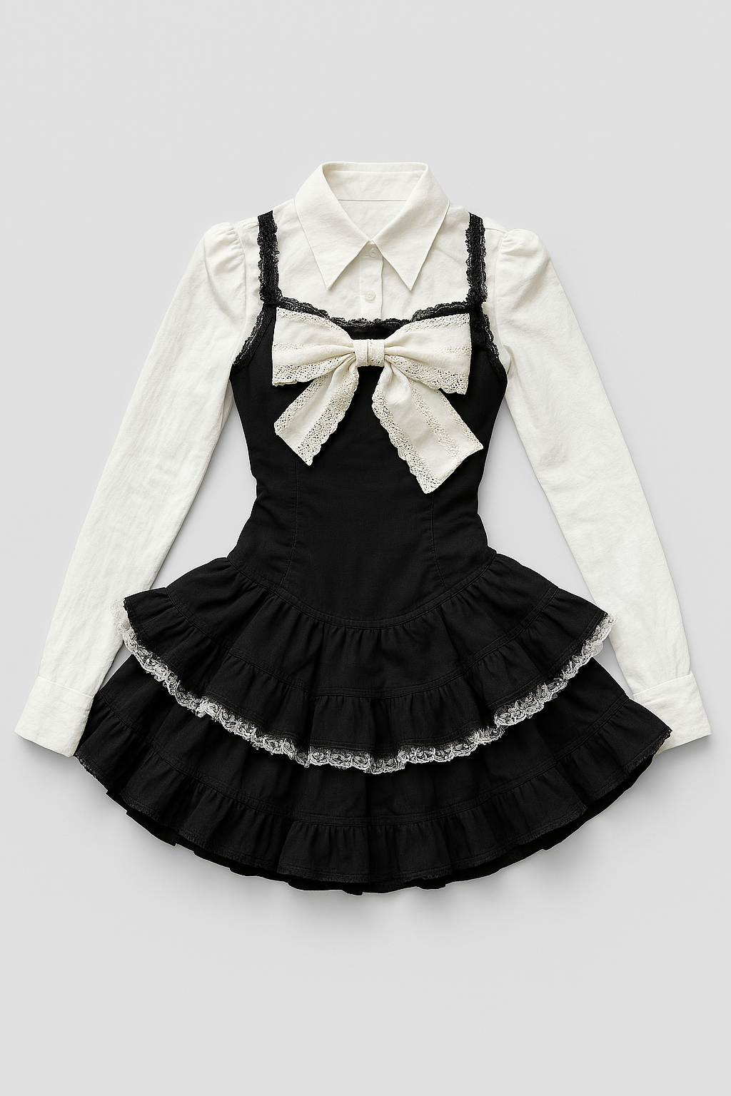 Japanese high school inspired coquette uniform aesthetic