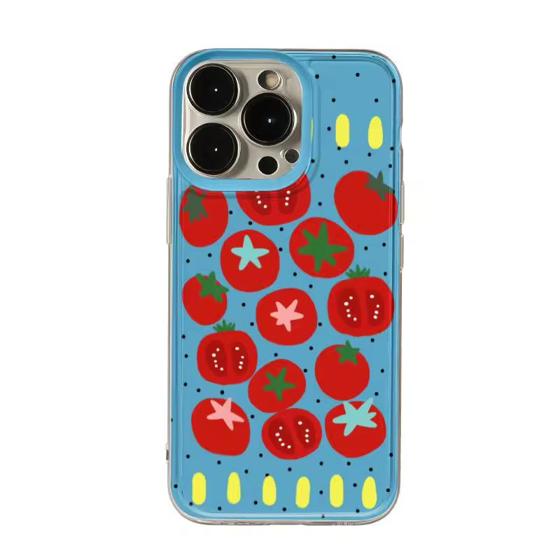 Shockproof iPhone case with tomato-core aesthetic