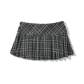 Vintage pleated mini skirt perfect for Korean preppy outfit styling