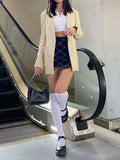 Cute Aesthetic Mesh Layered Plaid Skirt