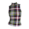 kawaii aesthetic plaid top in coquette look