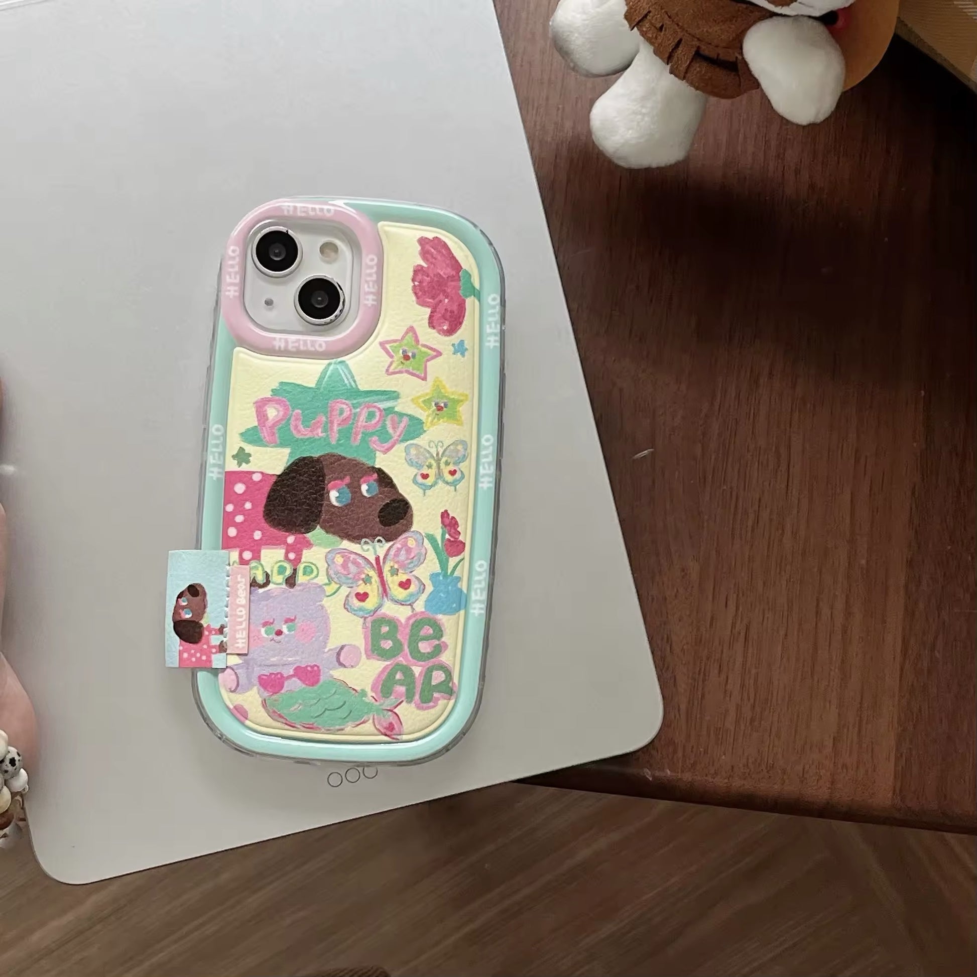 Oval puff design iPhone case for kidcore aesthetic lovers