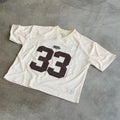 Retro football shirt in black mesh fabric