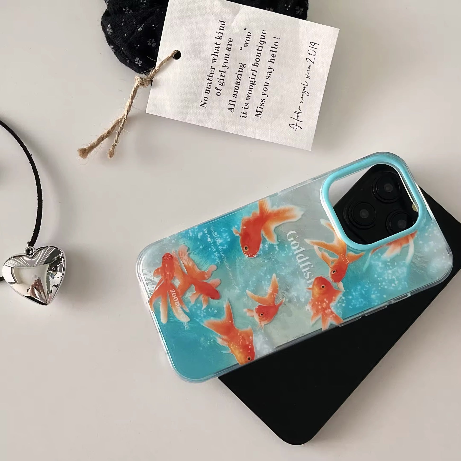 Goldfish iPhone case with dreamy aquatic vibes
