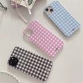 Chic checkered phone case for iPhone 16, 15, 14, 13, 12, and Pro Max models