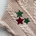 Women's Christmas cardigan in soft knit and button closure