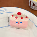 Puppy face acrylic hair claw clip with a blue beret, styled for a kawaii or Y2K fashion look