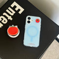 Tomato bracket phone case in bold red and blue colors
