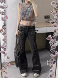 Soft gray vintage cargo pants for Y2K outfits