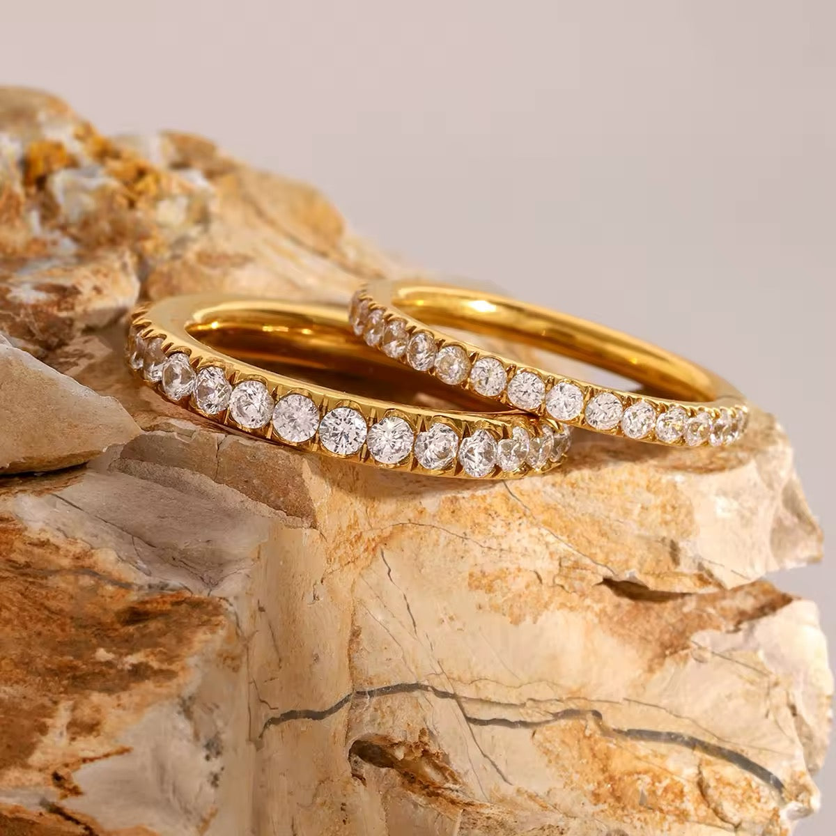 Stylish stacking ring with modern minimalist design