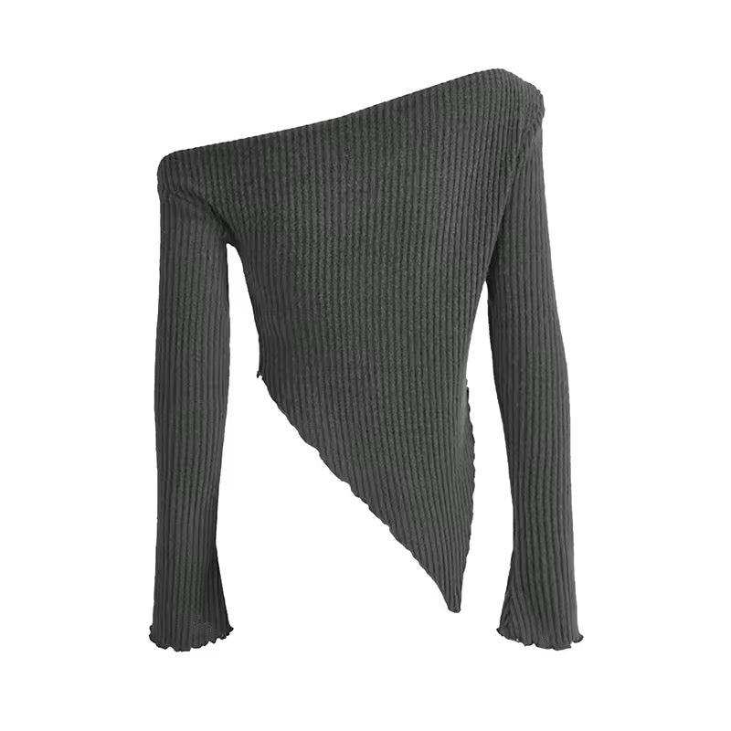 Trendy fall fashion long sleeve crop top