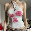 Trendy asymmetrical crop top for aesthetic fashion lovers
