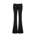 High-quality Y2K streetwear flared pants, Pilates Girl sweatpants with a low-waisted fit, stylish bootcut design for sporty chic activewear outfits
