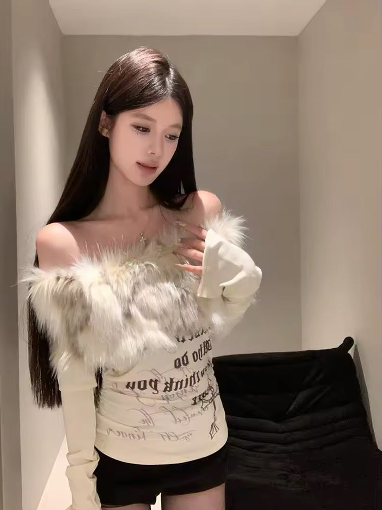 cozy y2k emo shirt for winter outfits and streetwear