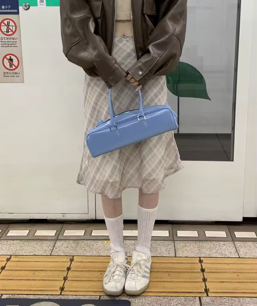 Casual plaid skirt for everyday soft girl aesthetic