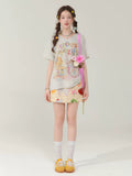 Aesthetic Y2K plaid skirt with Korean fashion-inspired cutecore style