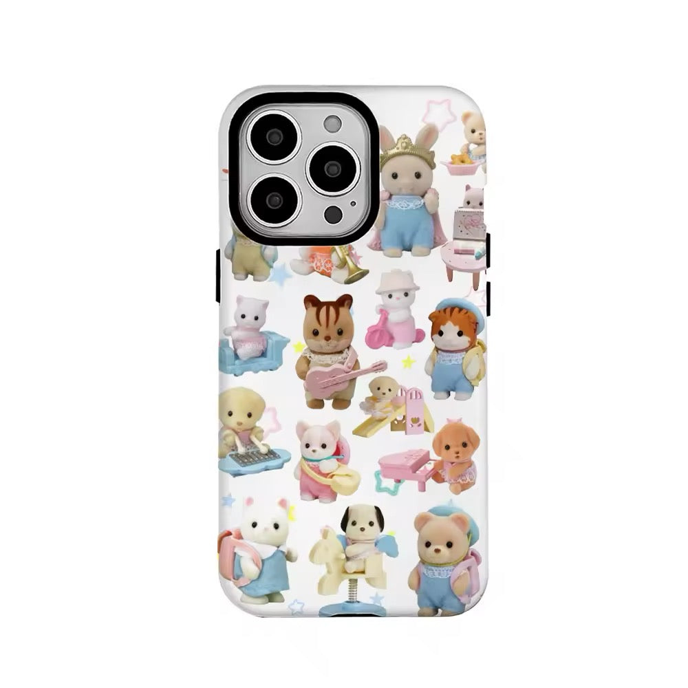 Cutecore aesthetic iPhone case with shockproof edges