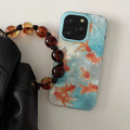 Glossy ripple phone case with Korean aesthetic design