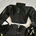 kawaii grunge outfit with red heart jacket and skirt