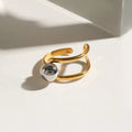 Chic and stylish minimalist gold jewelry ring