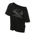 Oversized One Shoulder T-Shirt with trendy letter print design
