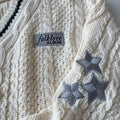 Folklore-inspired cardigan with long sleeves for women