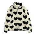 Soft girl aesthetic winter coat with lamb velvet
