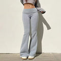 Pilates Girl Flare Pants, low-waisted Y2K bootcut sweatpants for casual streetwear, sporty joggers for Pilates, yoga, and trendy athleisure fashion
