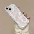 Shockproof & Stylish Heart iPhone Case with 3D Design