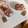 Shockproof AirPods case with soft girl aesthetic and keychain tag