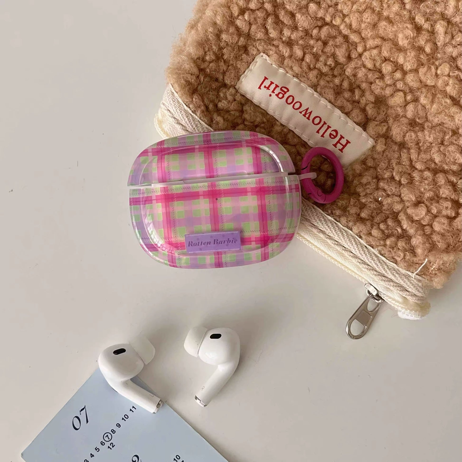 Retro AirPods 1 2 3 case with grid accents