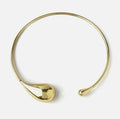 Luxury statement metal choker for minimalist bold fashion