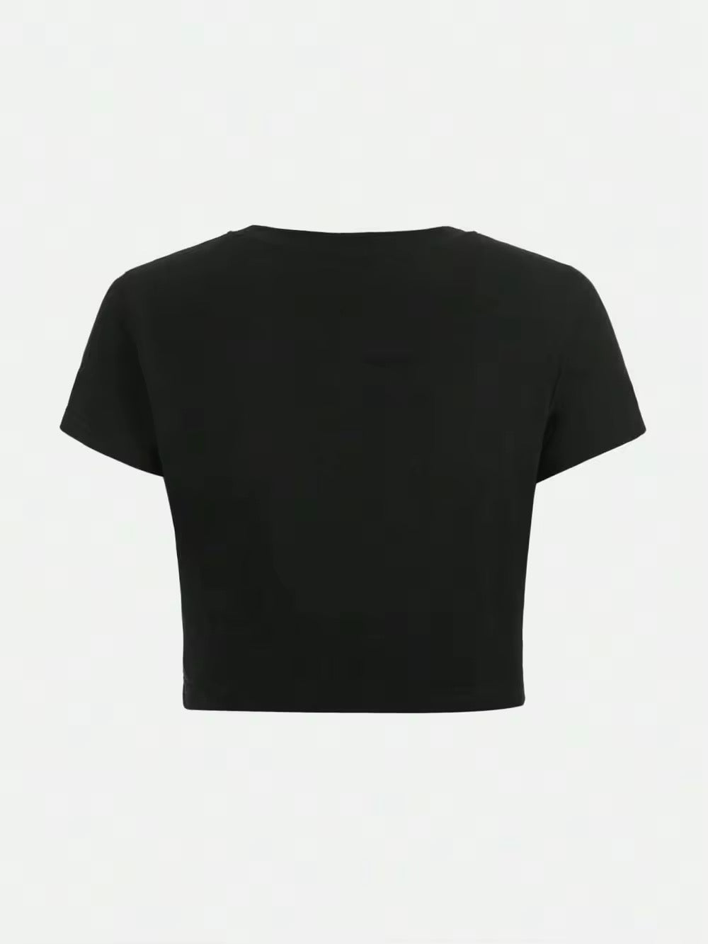 Edgy and Bold Spider Graphic Cropped T-Shirt for Women
