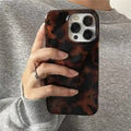 Retro amber iPhone case with laser textured finish