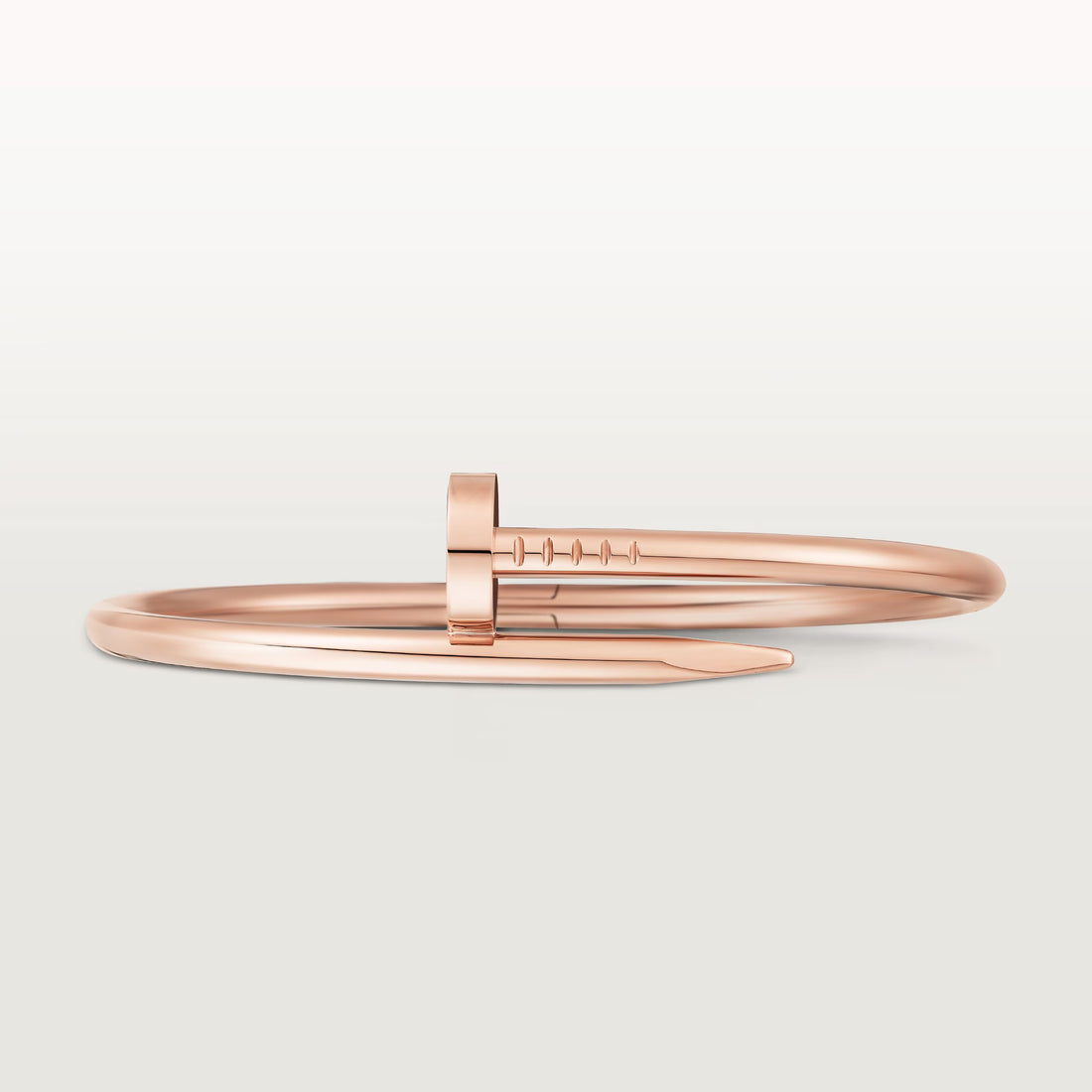 Gift-worthy gold nail bracelet with dazzling crystals and smooth fit