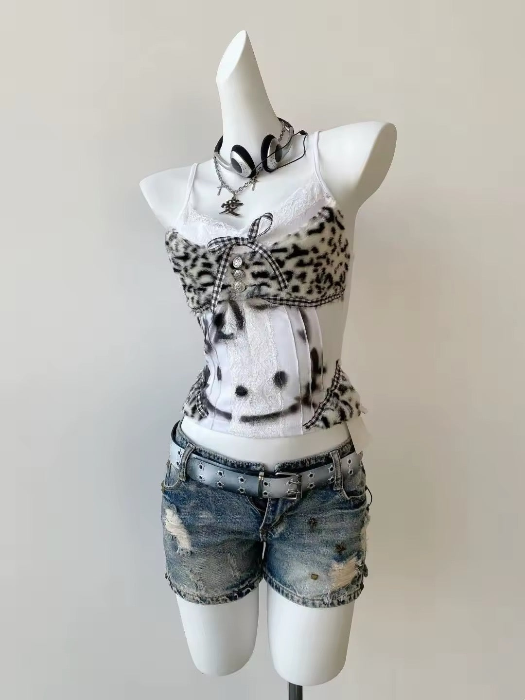 Back view displaying the seamless design and slim fit of the Hello Kitty camisole
