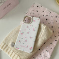 Korean-inspired pastel floral iPhone case