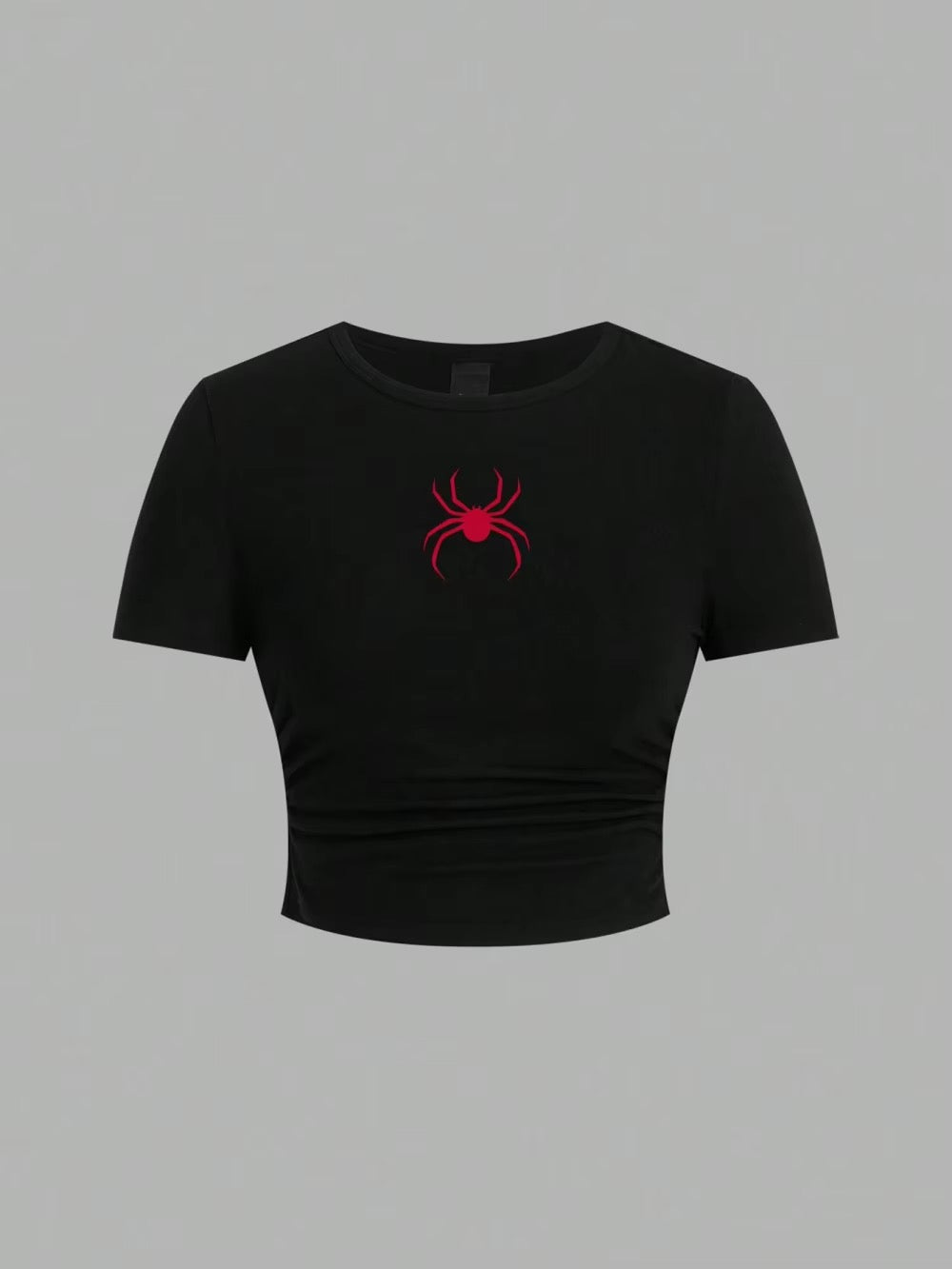 Trendy Y2K Streetwear Spider Graphic Tee for Women
