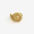 Glossy spiral mermaid-inspired ring for statement jewelry