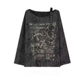 edgy soft grunge t-shirt with print