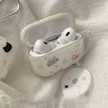 AirPods 1 2 3 kitty case in pink and white
