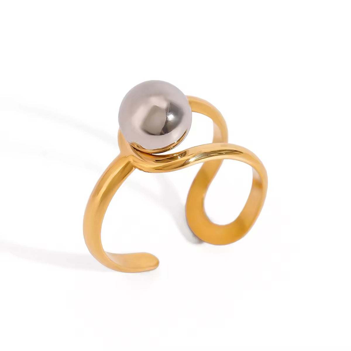 Trendy fashion statement ring with a modern twist