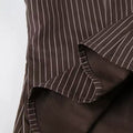 Sophisticated slim-fit blouse with a vintage striped pattern